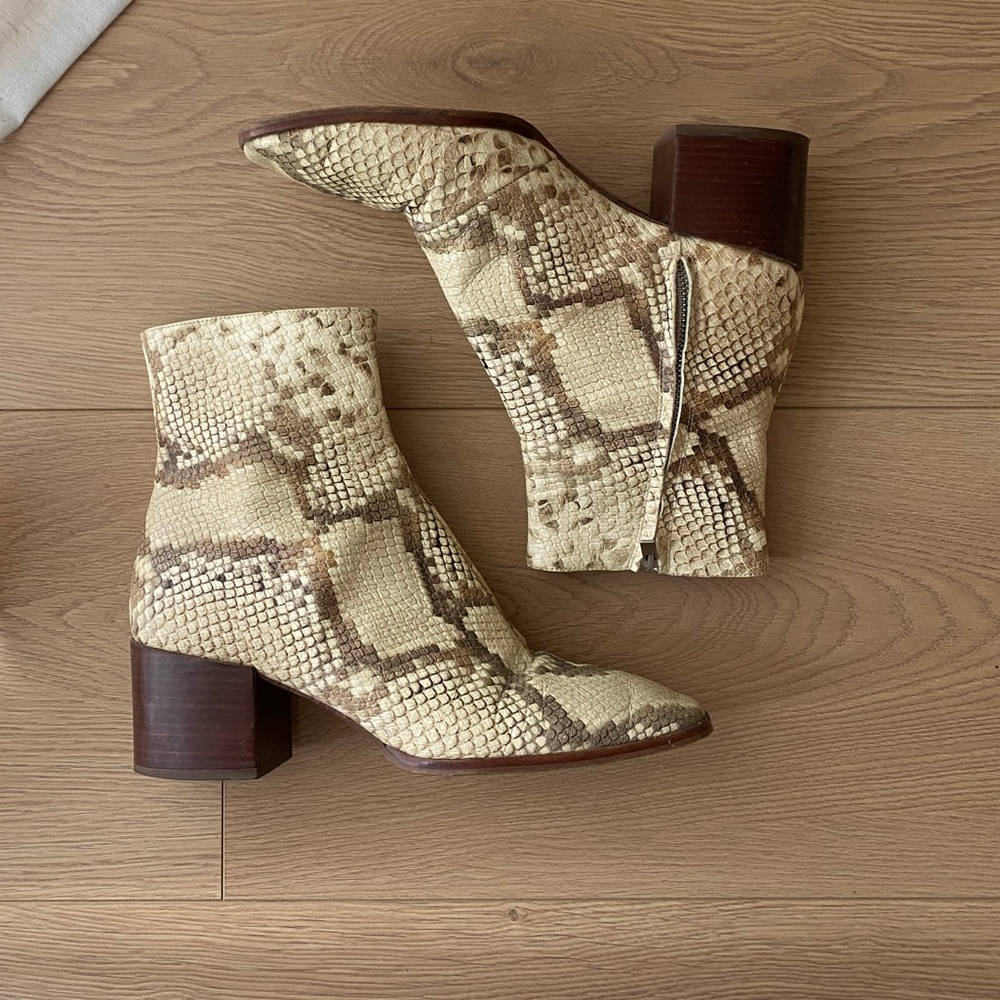 Zara animal print boot, size 8